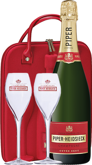 Piper Heidsieck Brut NV 2 Flutes Travel Gift Pack