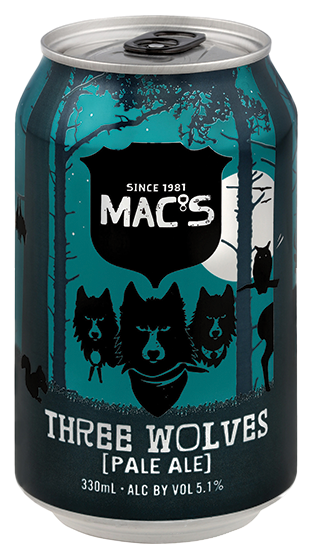 Macs Three Wolves Cans (6 Pack) (330ml)